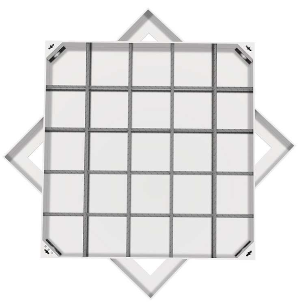 宜秀不锈钢方井展示